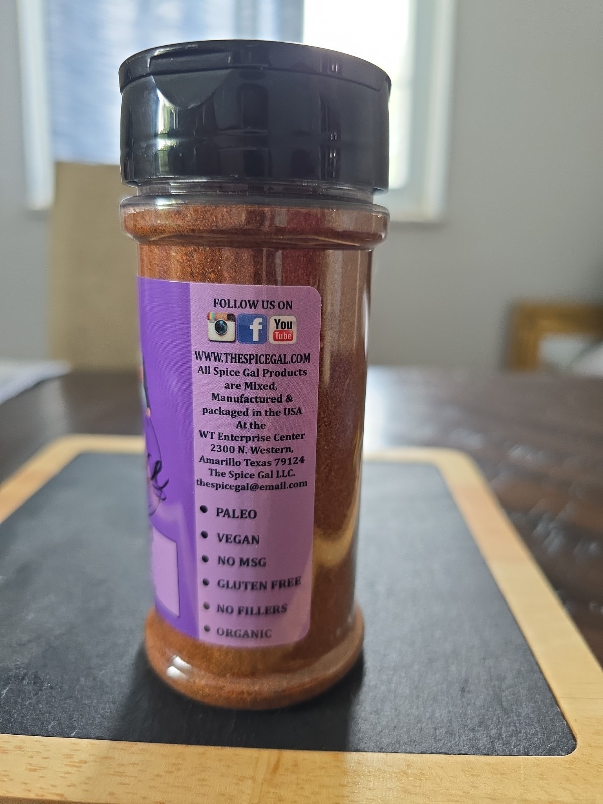 The Spice Gal Smokey Texas Bbq Orgnic 4.5oz Vegan No Msg Gluten Fre Paleo Nofill