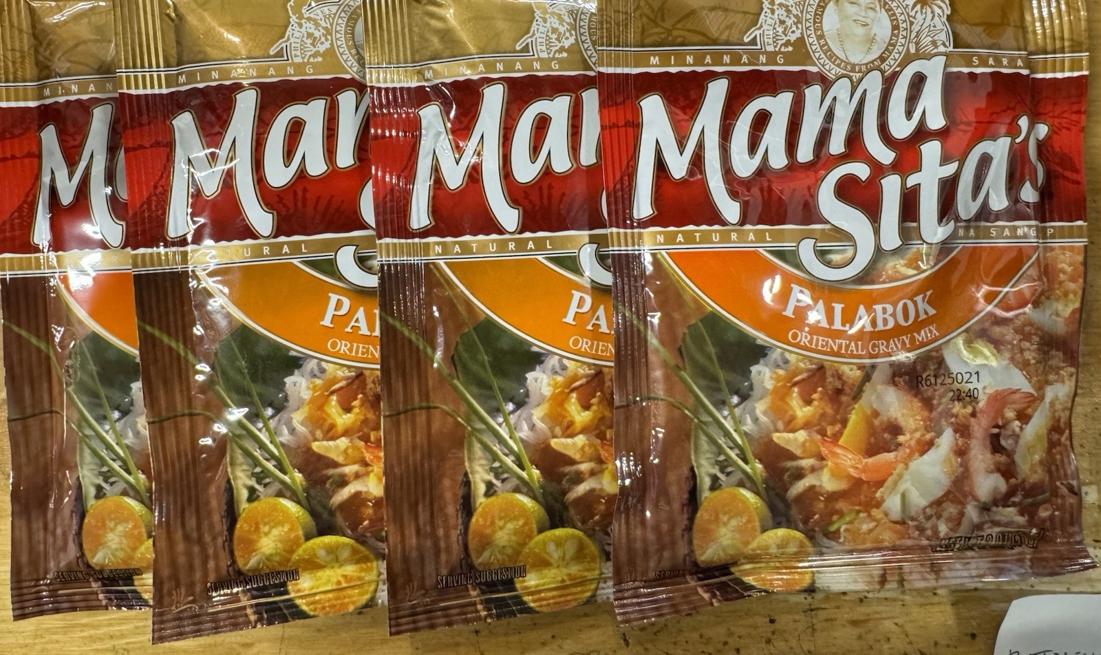 Knorr Tamanind Soup Mix Sinigang 1.41oz 4 Pack Mama Sita Palabok Mix 4 Pack