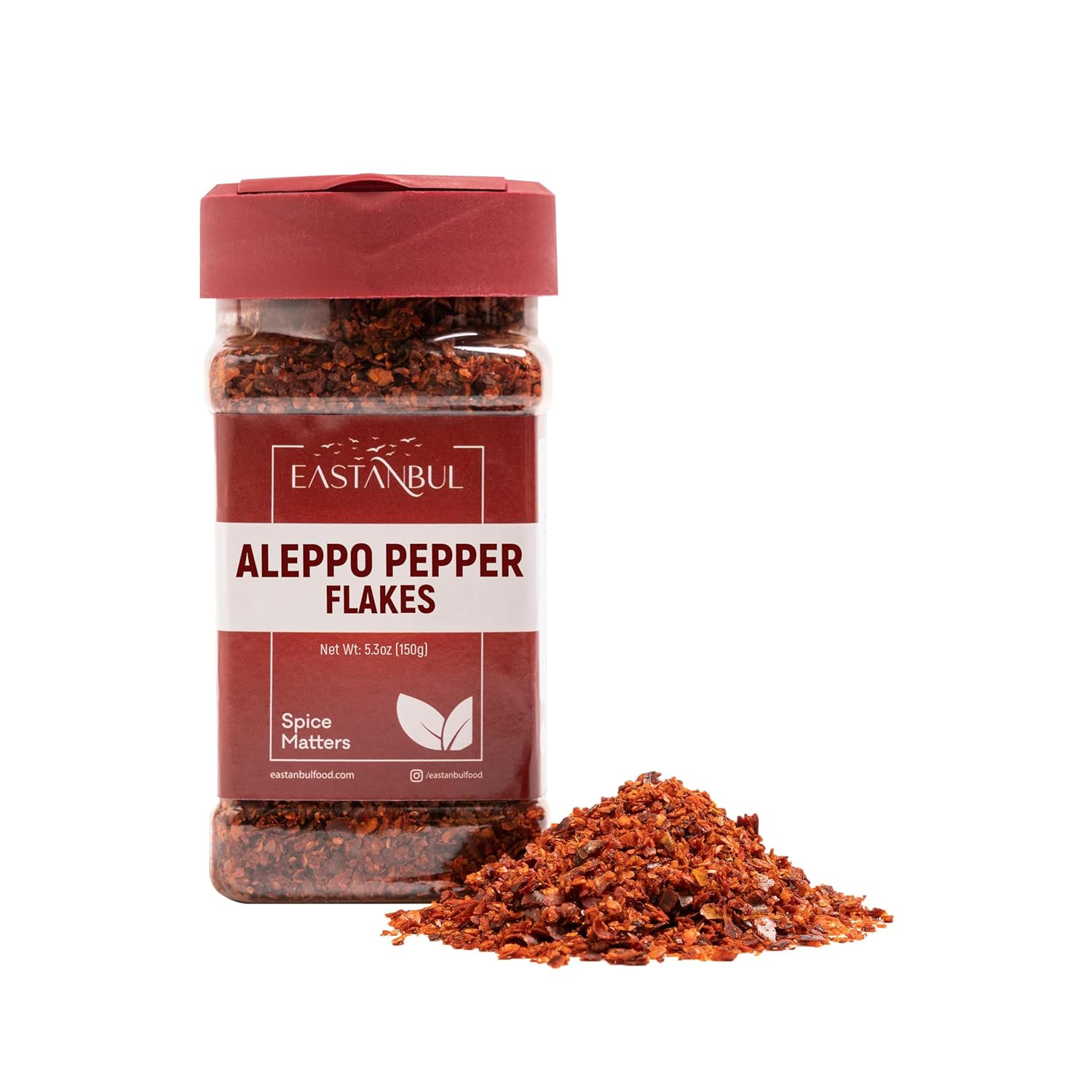 Aleppo Pepper, 5.3Oz, Aleppo Pepper Flakes, Ground from Turkey, Pul Biber for Me