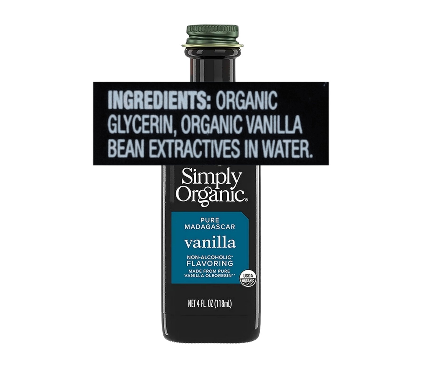 Organic Vanilla Non Alcoholic 4oz Simply Organic Madagascar Baking Extract ives