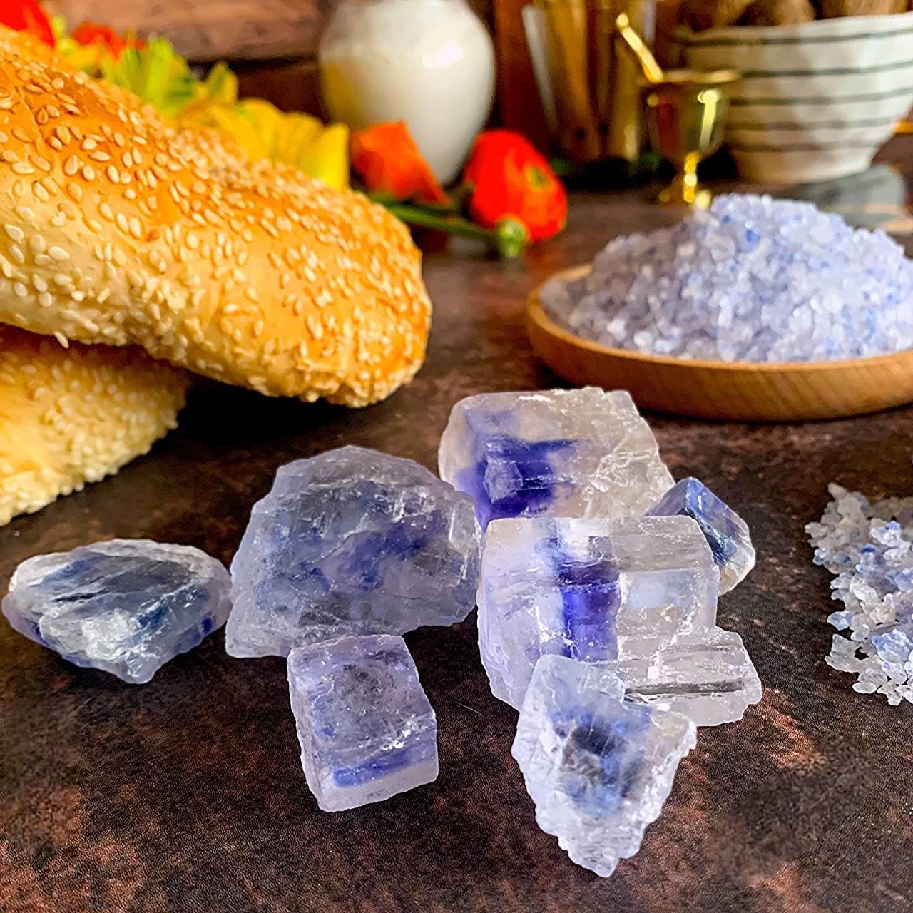 Ancient Blue Salt – Rare Mineral Treasure | High 3.52 Ounce (Pack of 1)