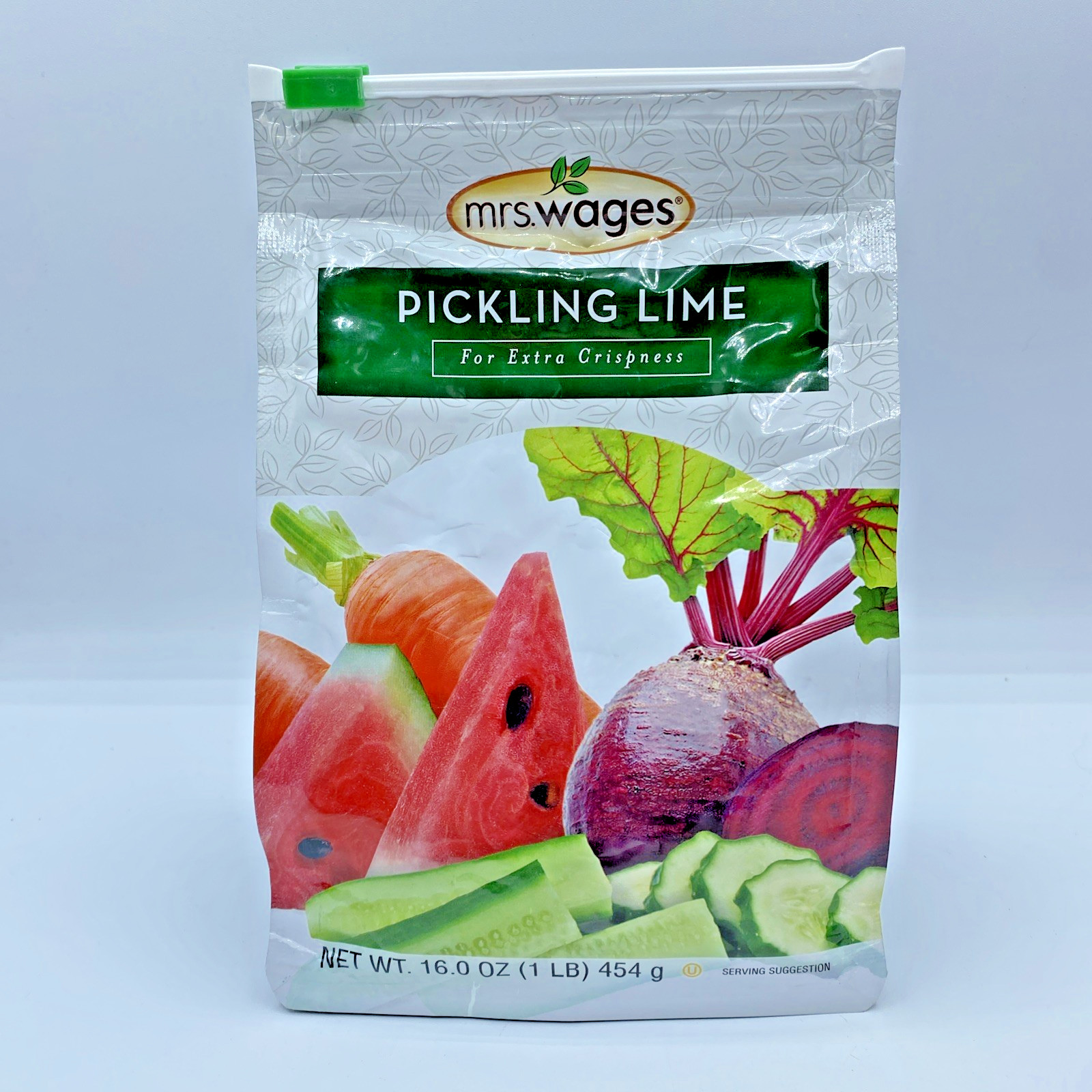 MRS. WAGES Pickling Lime Canning Preserving Food Makes 5 Qts 16 oz BAG NEW