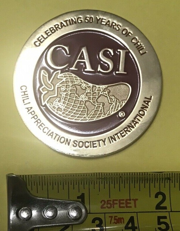 CASI Chili 50th Year Medallion – Chili Appreciation Society International – CASI