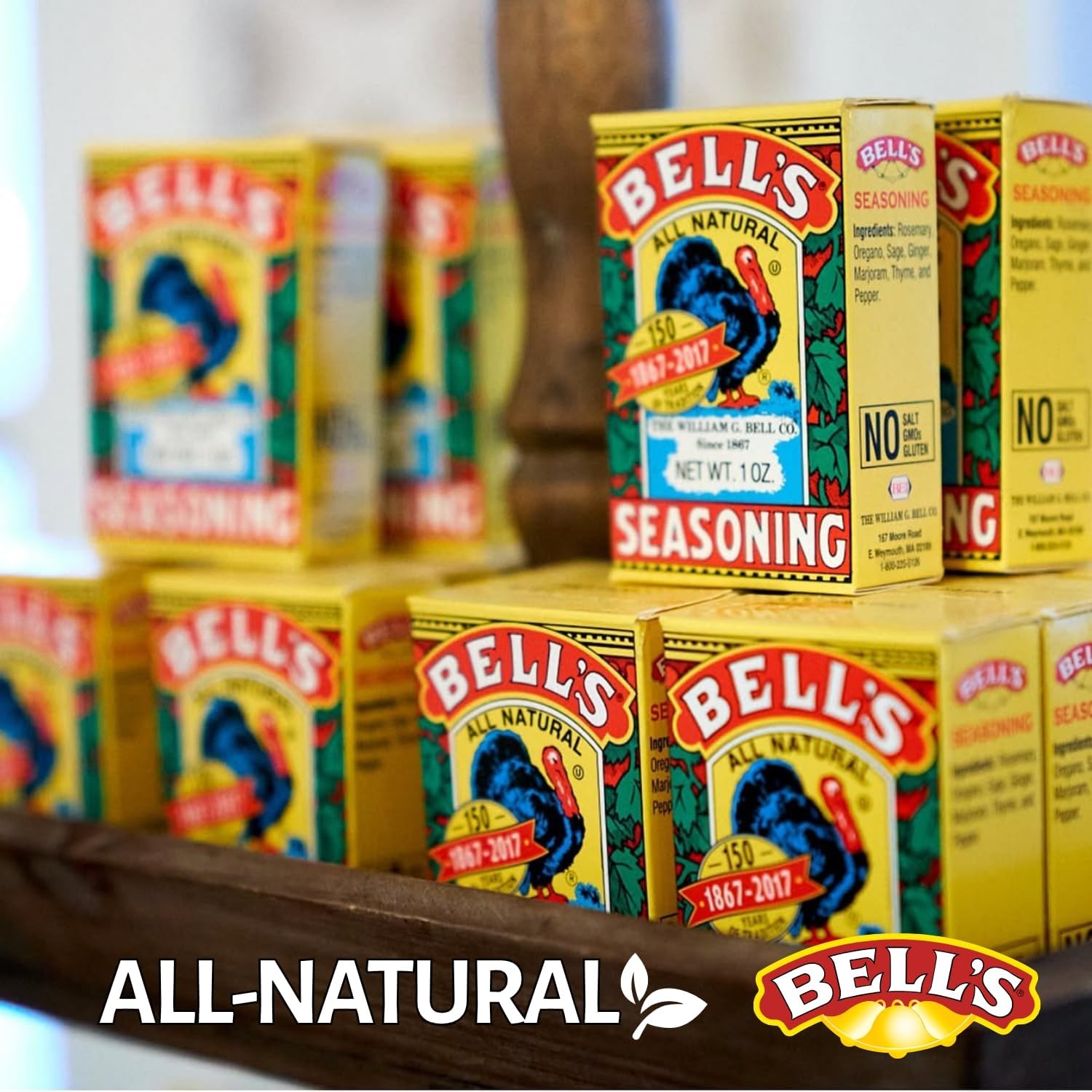 Bell’s All Natural Seasoning – 1 oz Box – Classic 1 Ounce (Pack of 4)