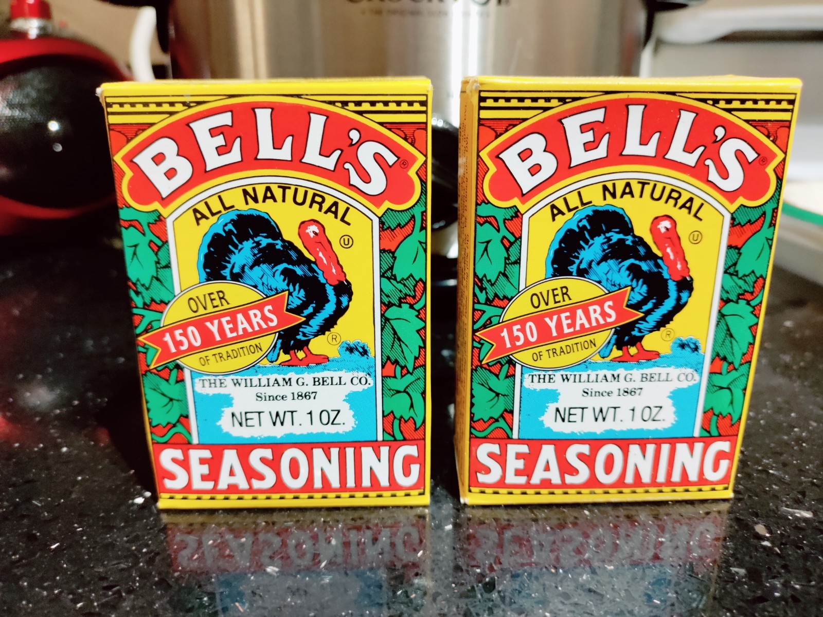 TWO BELL’S CLASSIC SALT FREE POULTRY BLEND All Natural Seasoning 1 oz EA. FREESH