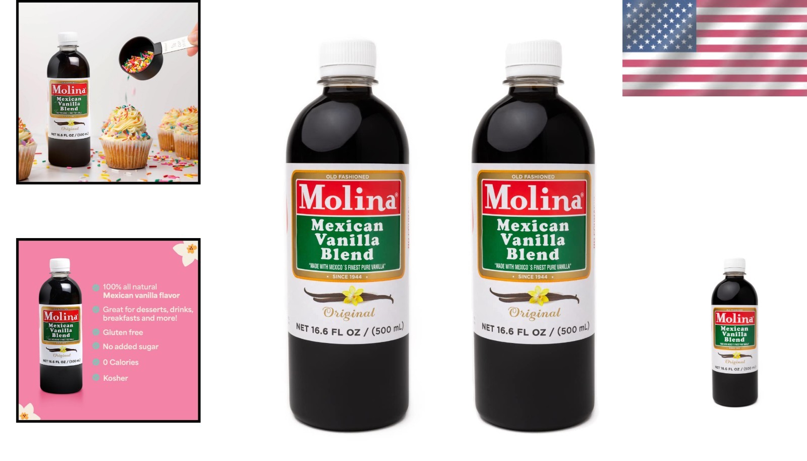 16.6 Fl Oz Bottles of Authentic Mexican Vanilla – Perfect for Baking & Desserts