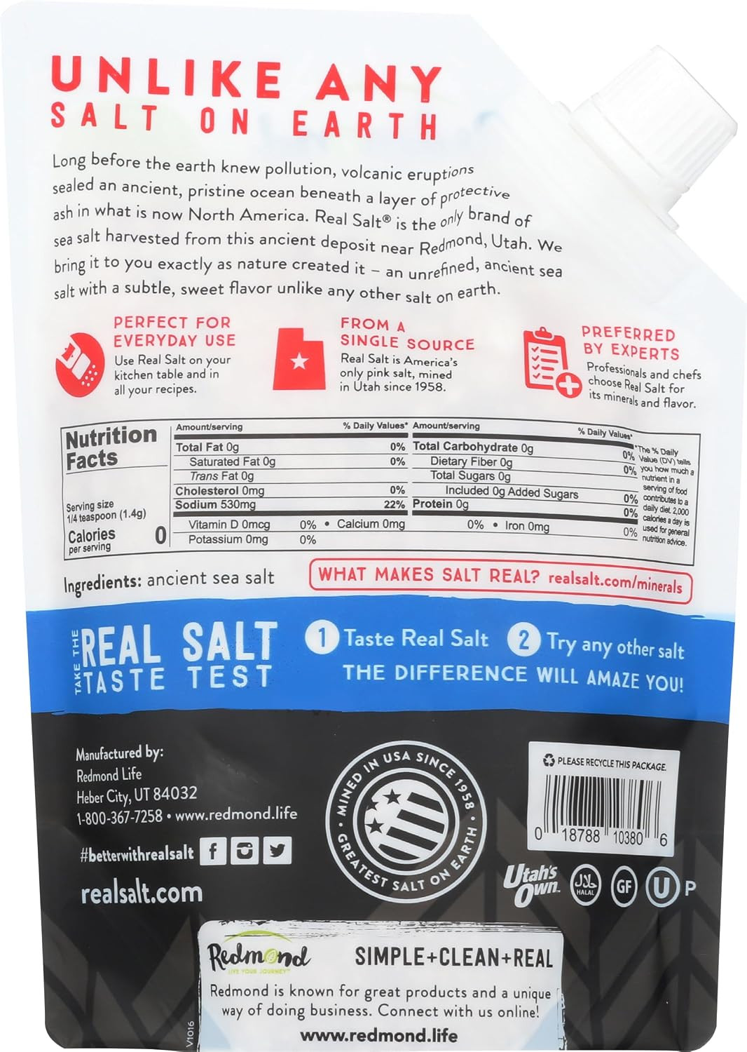 REAL SALT Coarse Salt, 16 OZ