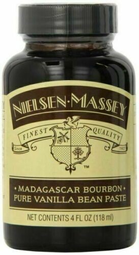 Nielsen & Massey Vanilla Bean Paste, Four 4 Oz Glass Bottles