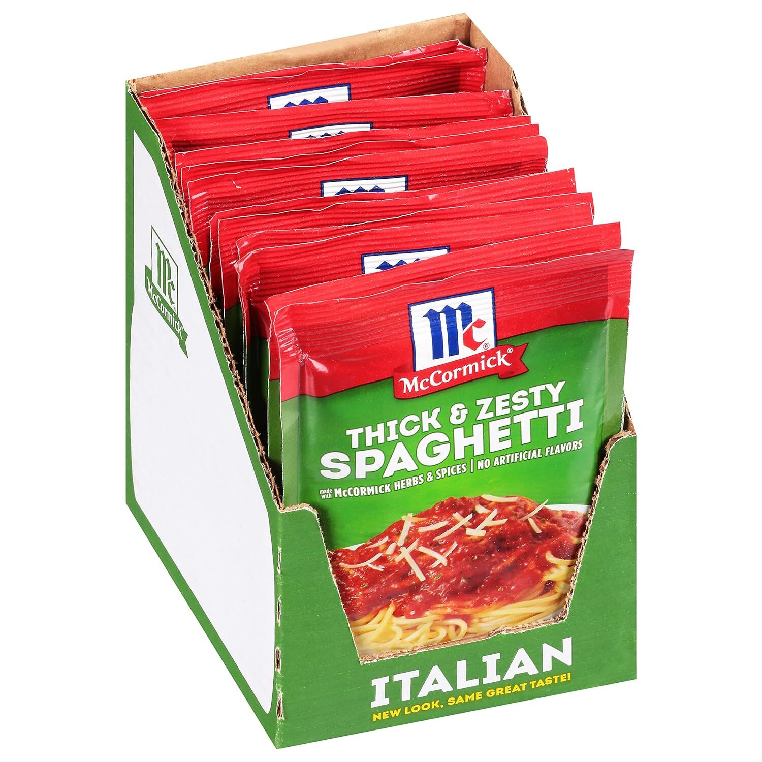 Mccormick Thick Zesty Spaghetti Sauce Seasoning Mix Pack Of 12 1.37 Ounce