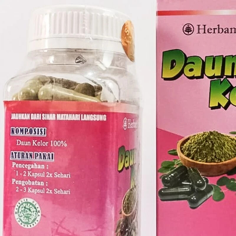 DAUN KELOR Powder Caps Natural Organic Herb Spices Fresh Pure Hygienic Premium
