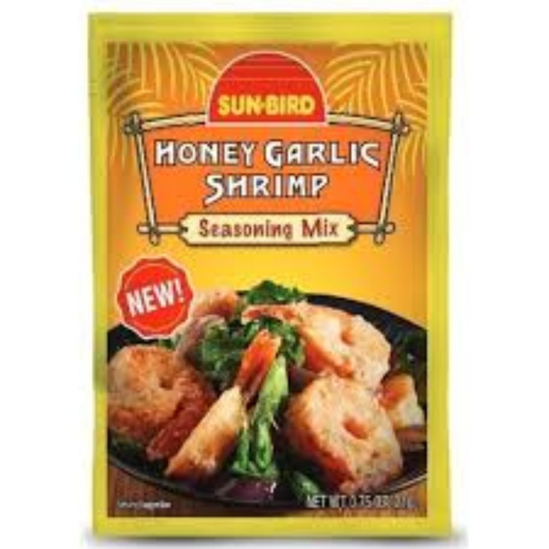 8x Sun Bird Honey Garlic Shrimp Seasoning Mix Packet New Fresh Lot .75oz