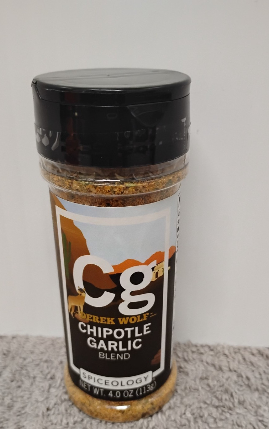 NEW Spiceology – Derek Wolf – Chipotle Garlic Seasoning 4.0 oz/ Exp.05/22/2027.