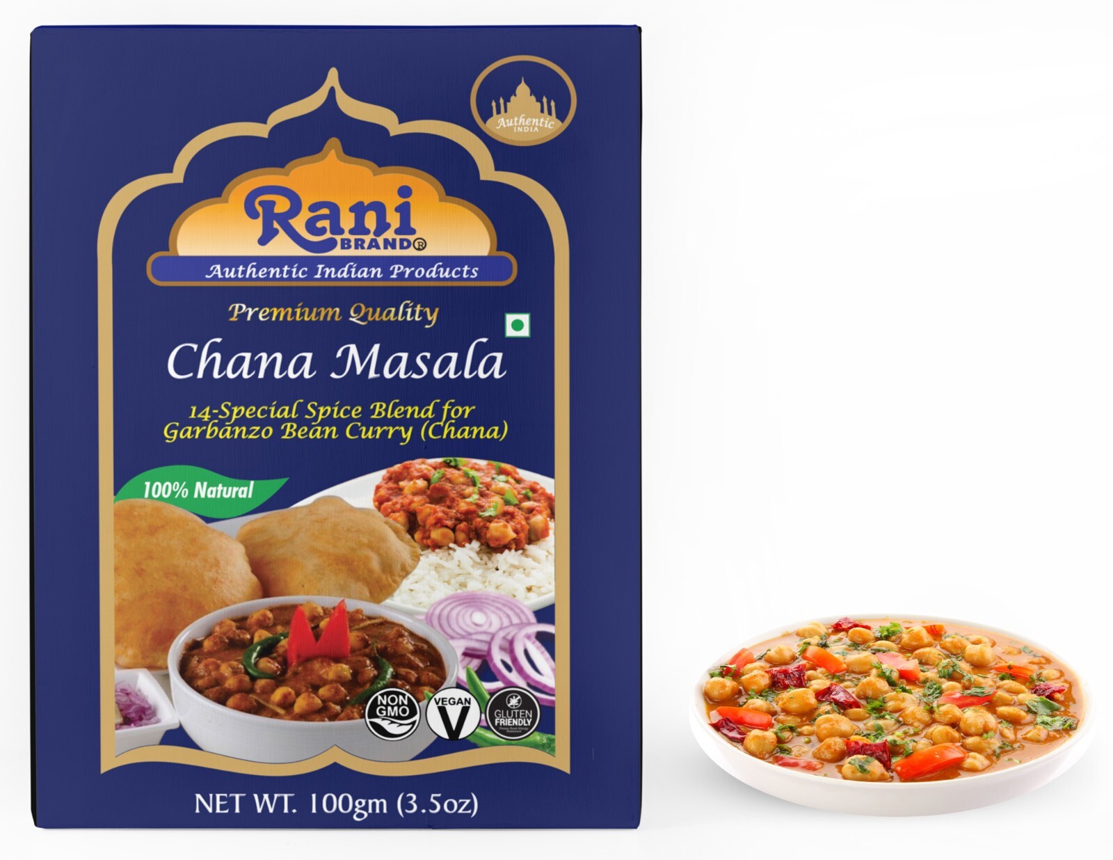 Rani Chana Masala (Garbanzo Curry 15-Spice Blend) 3.5oz (100g)