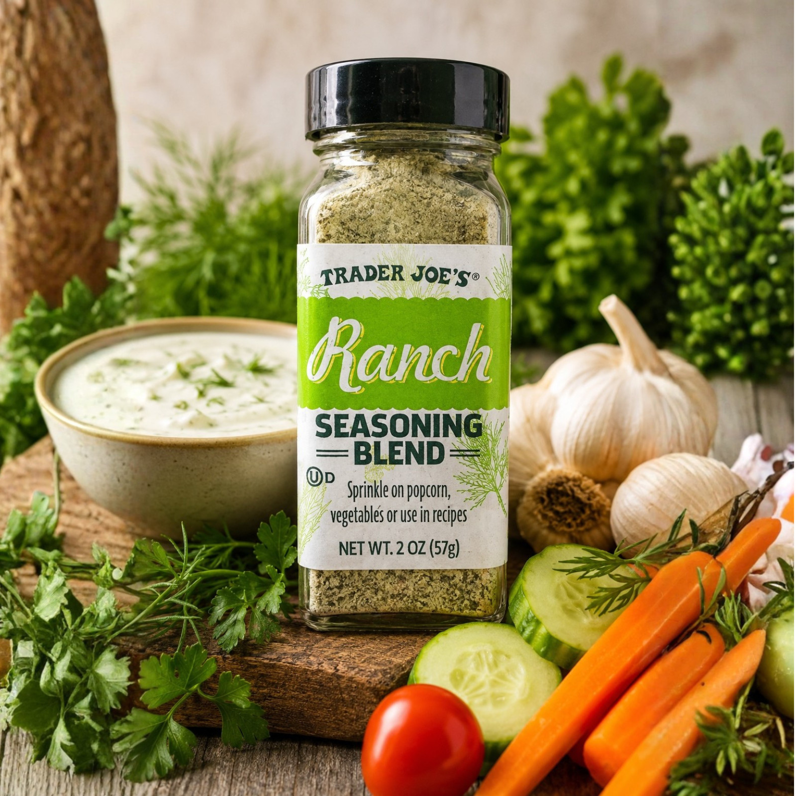 Trader Joes Ranch Seasoning Blend Creamy Buttermilk Ranch 2oz Each Pack Of 3 New