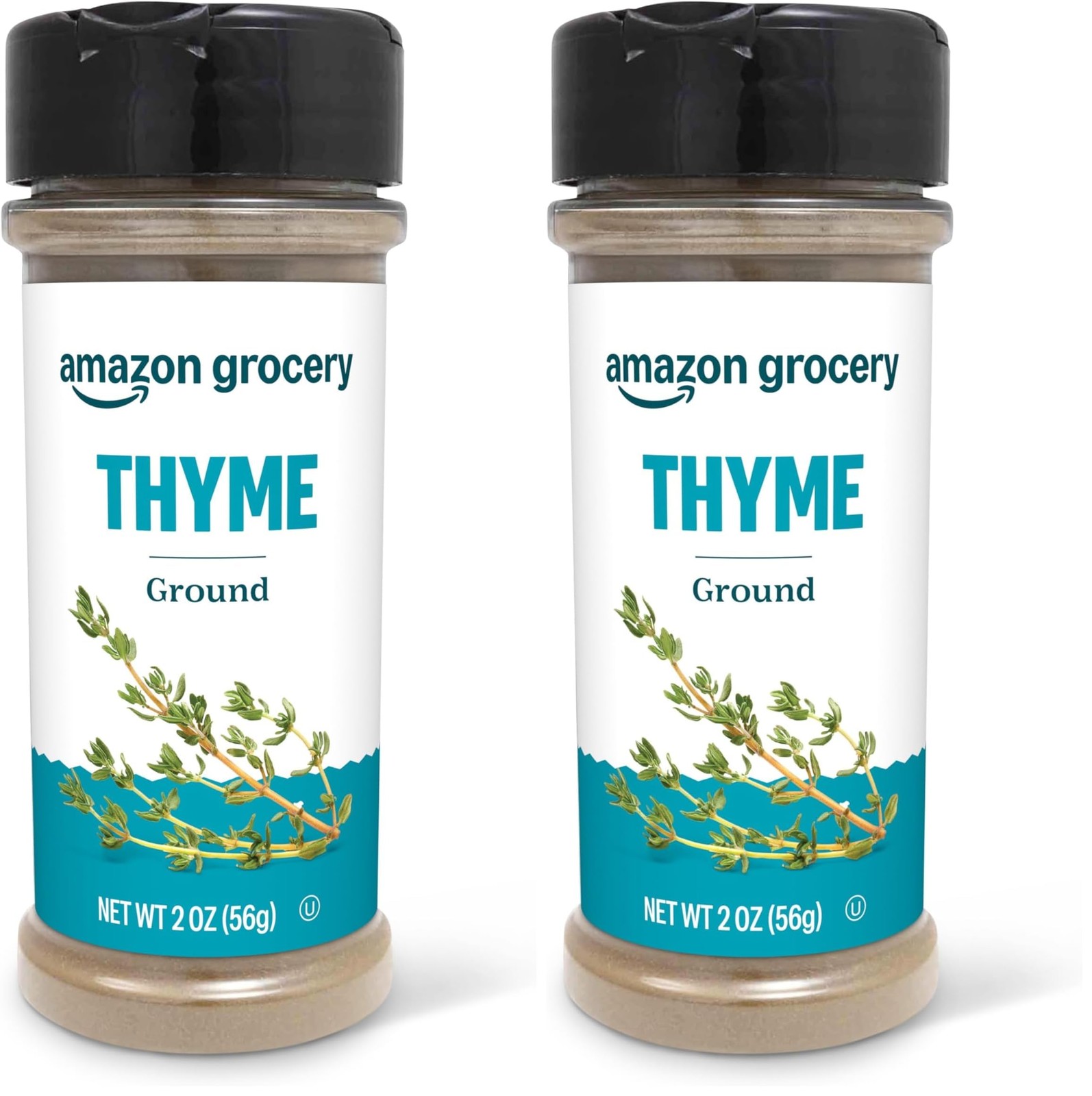 Amazon Grocery, Ground Thyme, 2 Oz (Previously Happy 2 Ounce (Pack of 2)