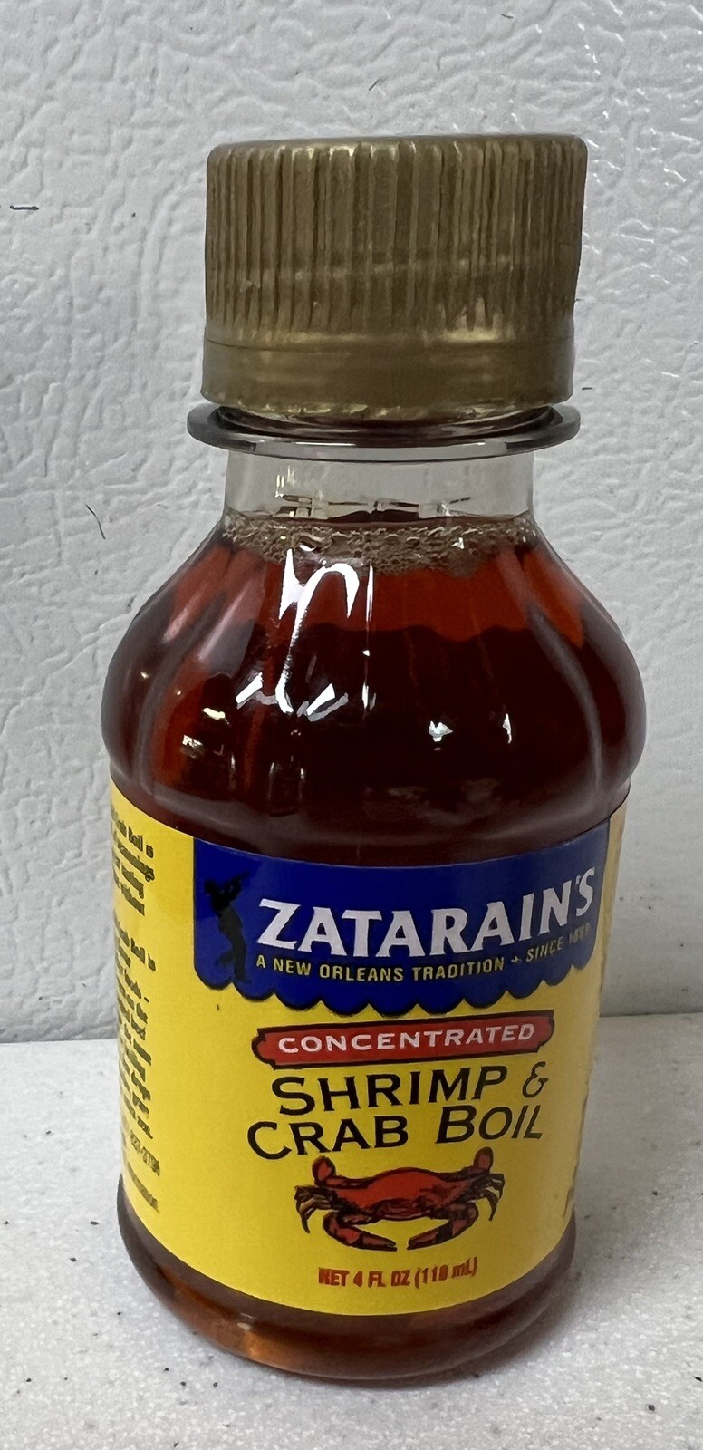 Zatarain’s Concentrated Shrimp & Crab Boil Liquid Seasoning 4 Oz Exp 7/26
