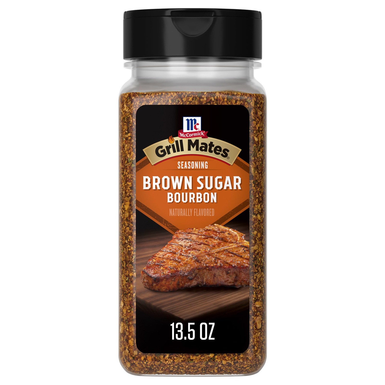 McCormick Grill Mates Brown Sugar Bourbon Seasoning, No MSG, 13.5 oz