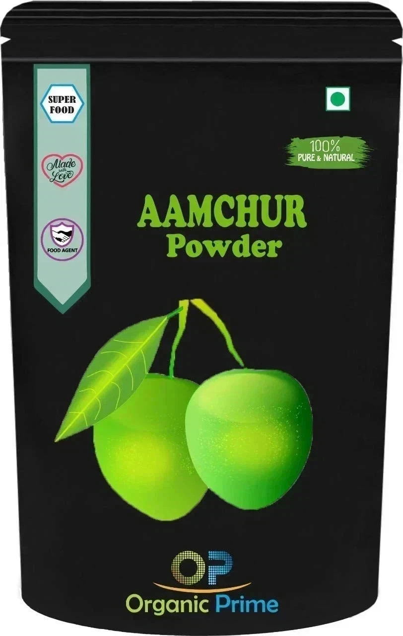 Organic Prime Dry Mango Powder Pure Amchur Powder Tangy Indian Spice Seasoning
