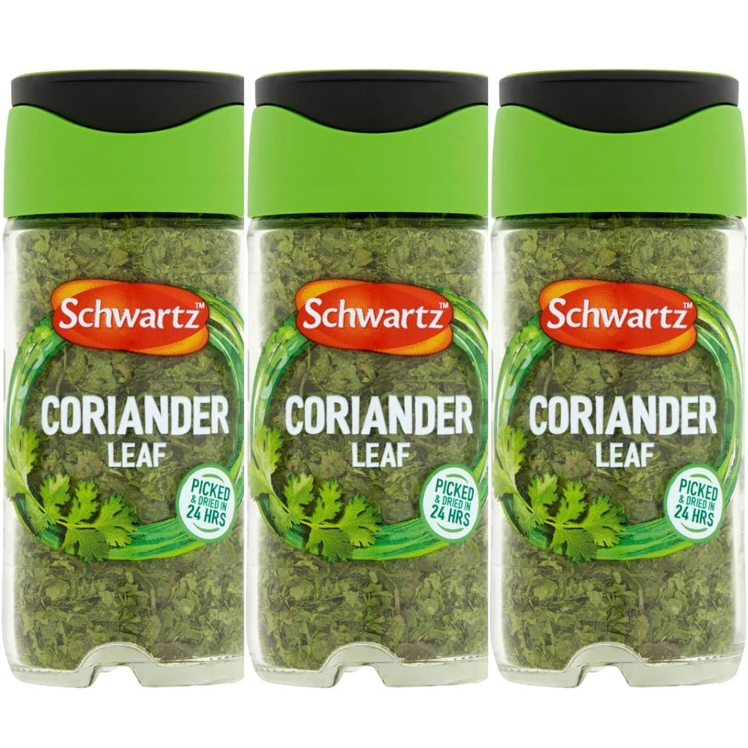 Schwartz Coriander Leaf Hand Picked 7g / 0.25oz Dried Herb Seasoning (Set Of 3)