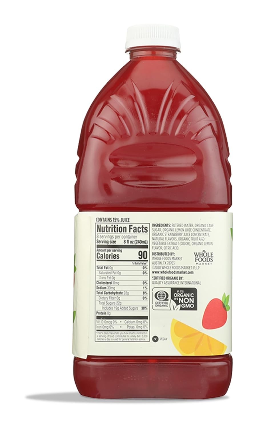Organic Strawberry Lemonade, 64 Fl Oz