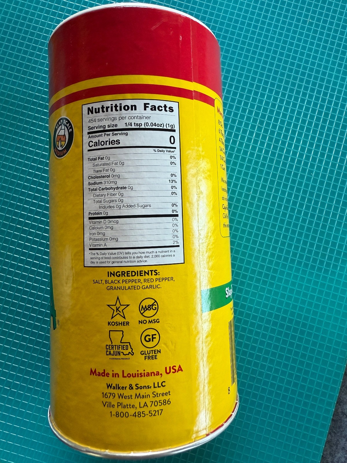 BRAND NEW Slap Ya Mama Original Cajun Seasoning Blend, Gluten Free No MSG 16 oz