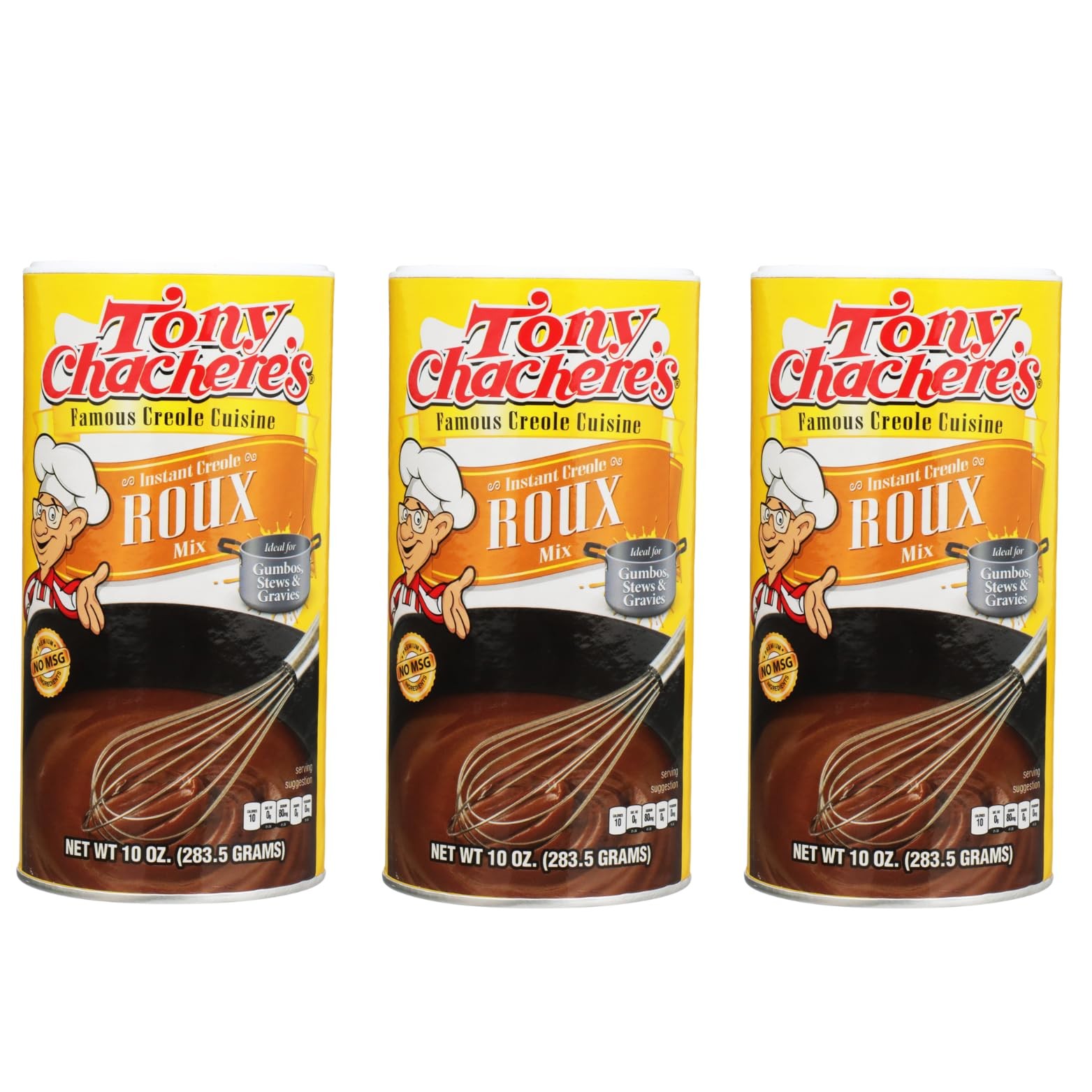 Tony Chachere Instant Gravy Mix, Creole, Roux, 3 Count 10 Ounce (Pack of 3)