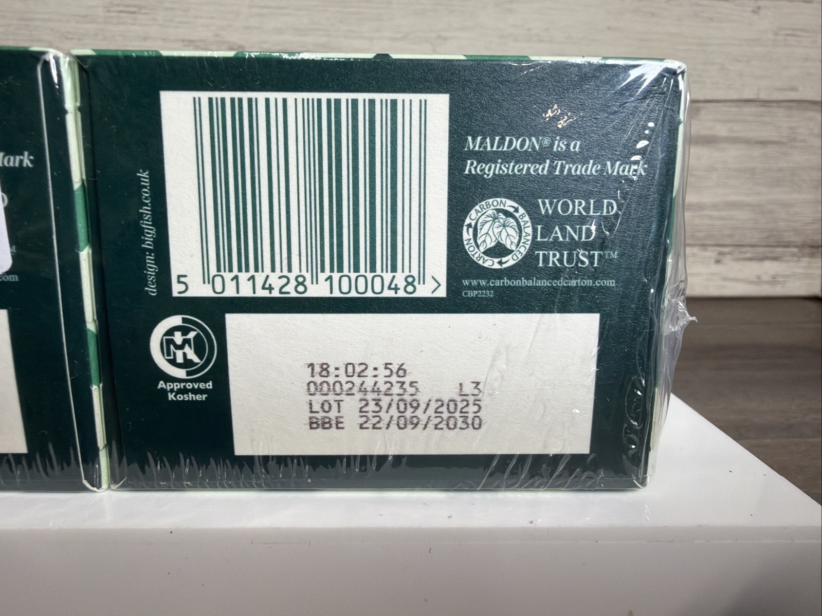Maldon Sea Salt Flakes, 8.5oz Boxes (Pack of 2) – Imported from England