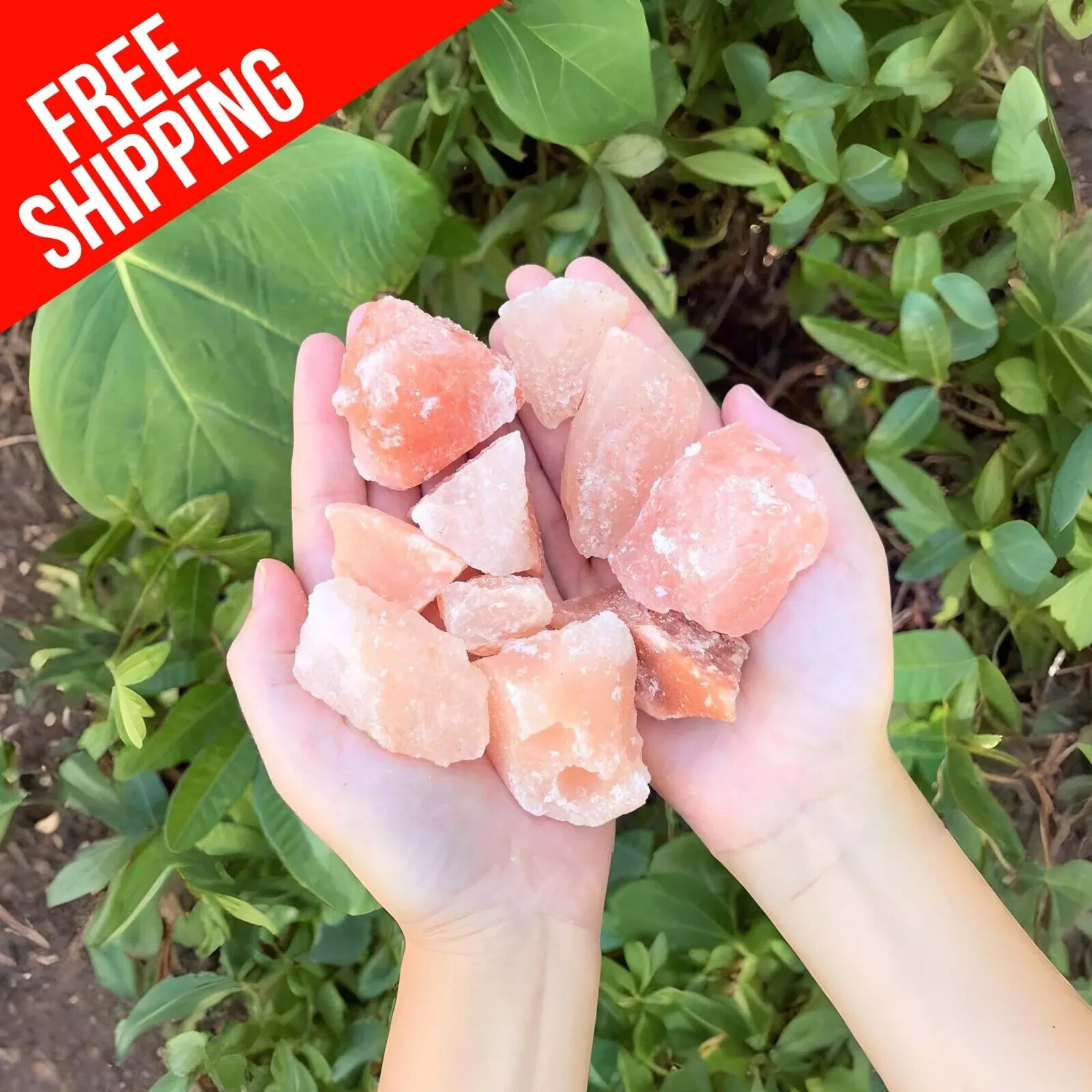 2 LB Salt Chunks Himalayan Pink ROCK 1″–4″ Versatile for Culinary Spa Home Decor