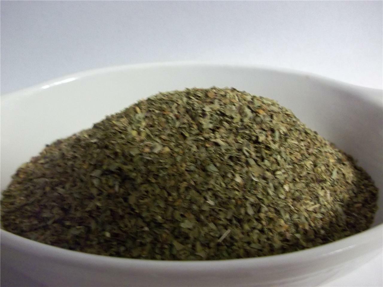 BASIL, SWEET GENOVESE, DRIED N CHOPPED, 4 OZ, GREAT SWEET BASIL FLAVOR