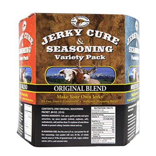 Jerky Cure & Seasoning Kit – VARIETY PACK #1: Original, Mesquite, Hickory, Cr…