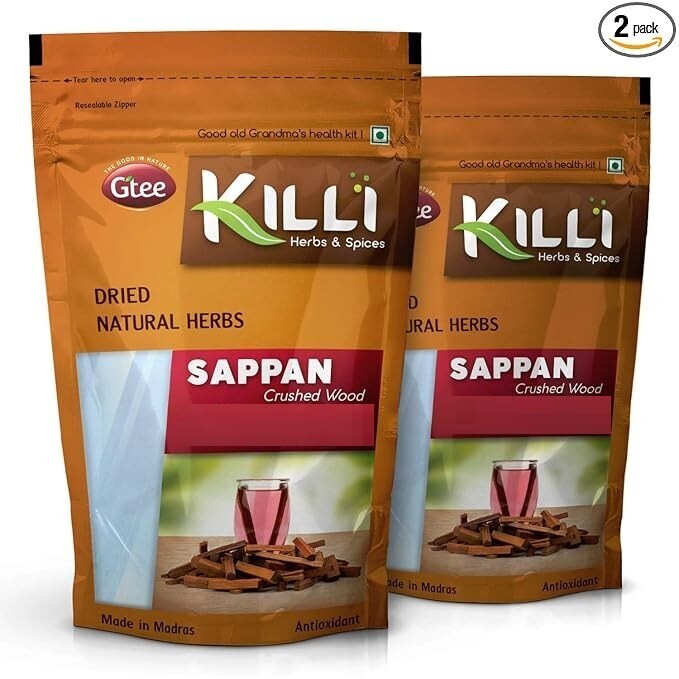 KILLI Sappan Wood | Pathimugam Kerala Wood | Patang | Pathimukham Crushed 200gm