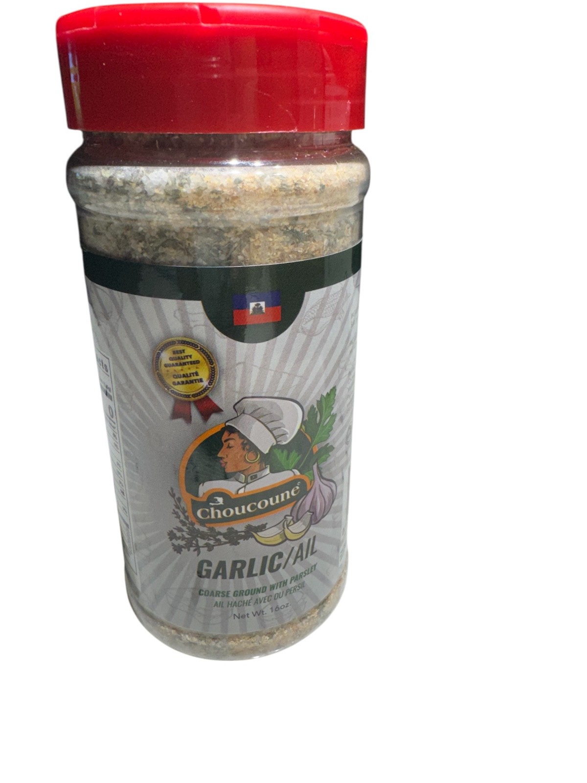 Choucoune GARLIC/AIL COARSE GROUND WITH PARSLEY Haitian Seasoning 1 Pack 16 OZ