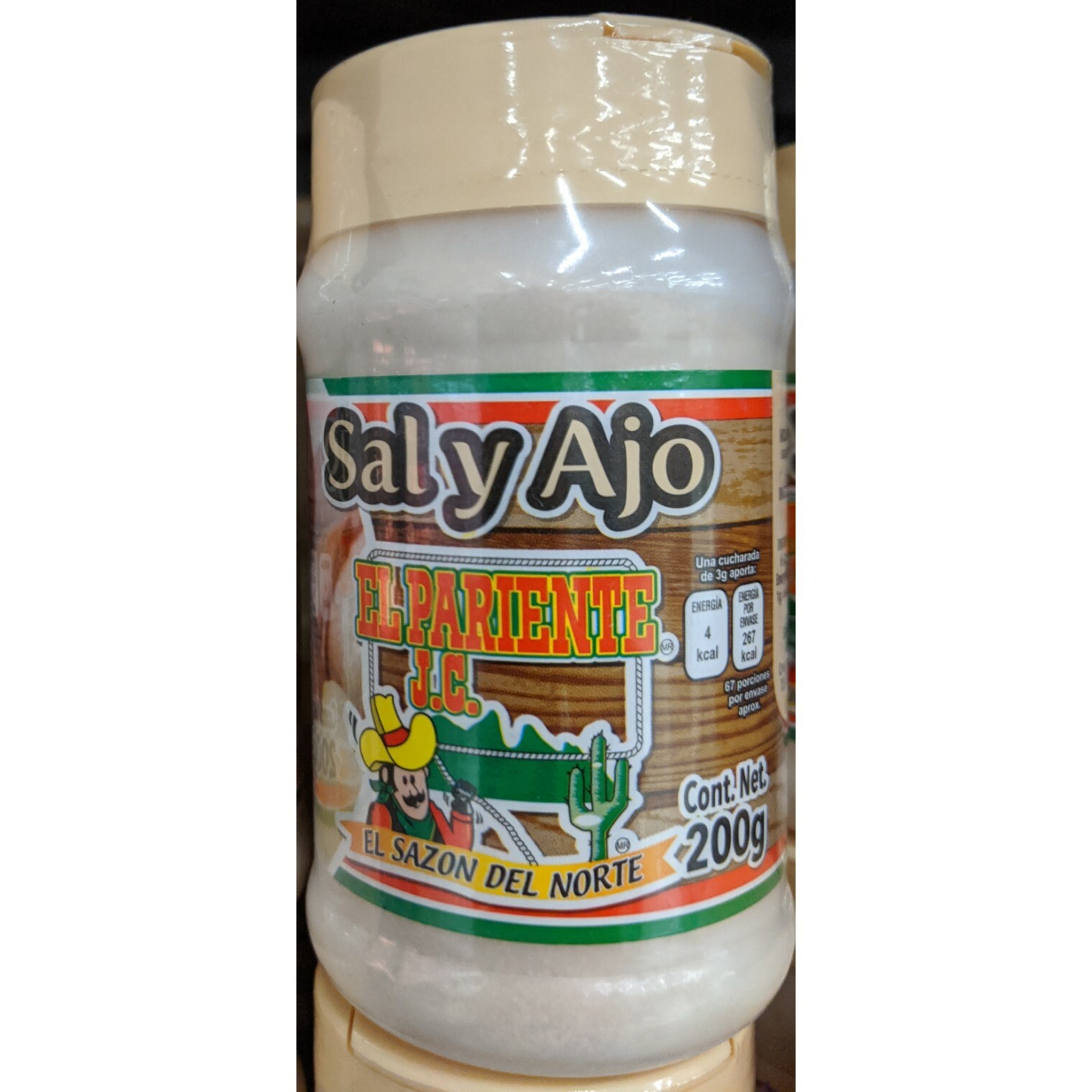 EL PARIENTE MEAT SALT & GARLIC SEASONING / SAZONADOR DE SAL Y AJO 7oz FREE SHIP