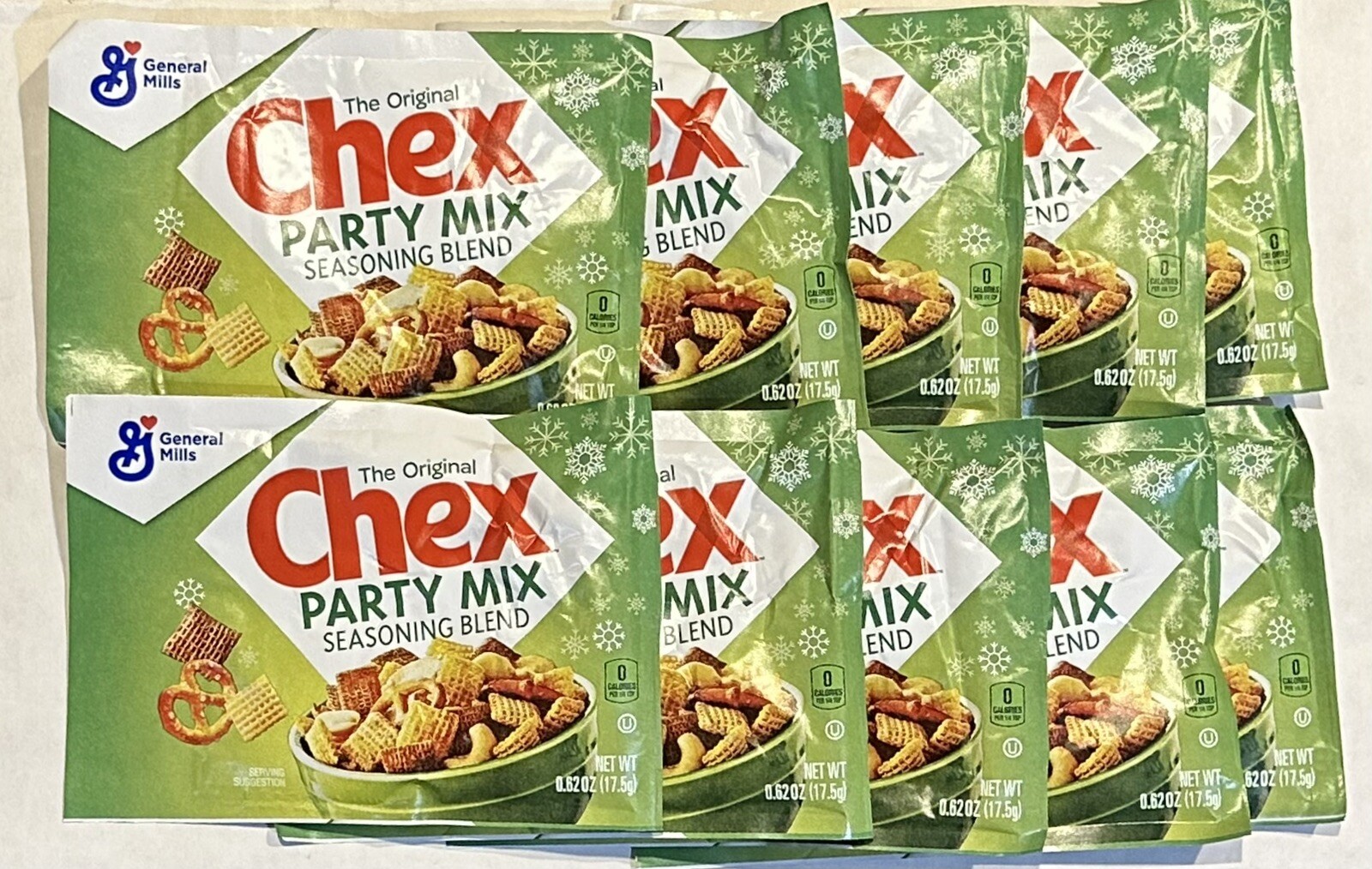 10 CHEX MIX PARTY MIX SEASONING BLEND PACKETS EXP DATE: 9/2026 FREE SHIPPING USA
