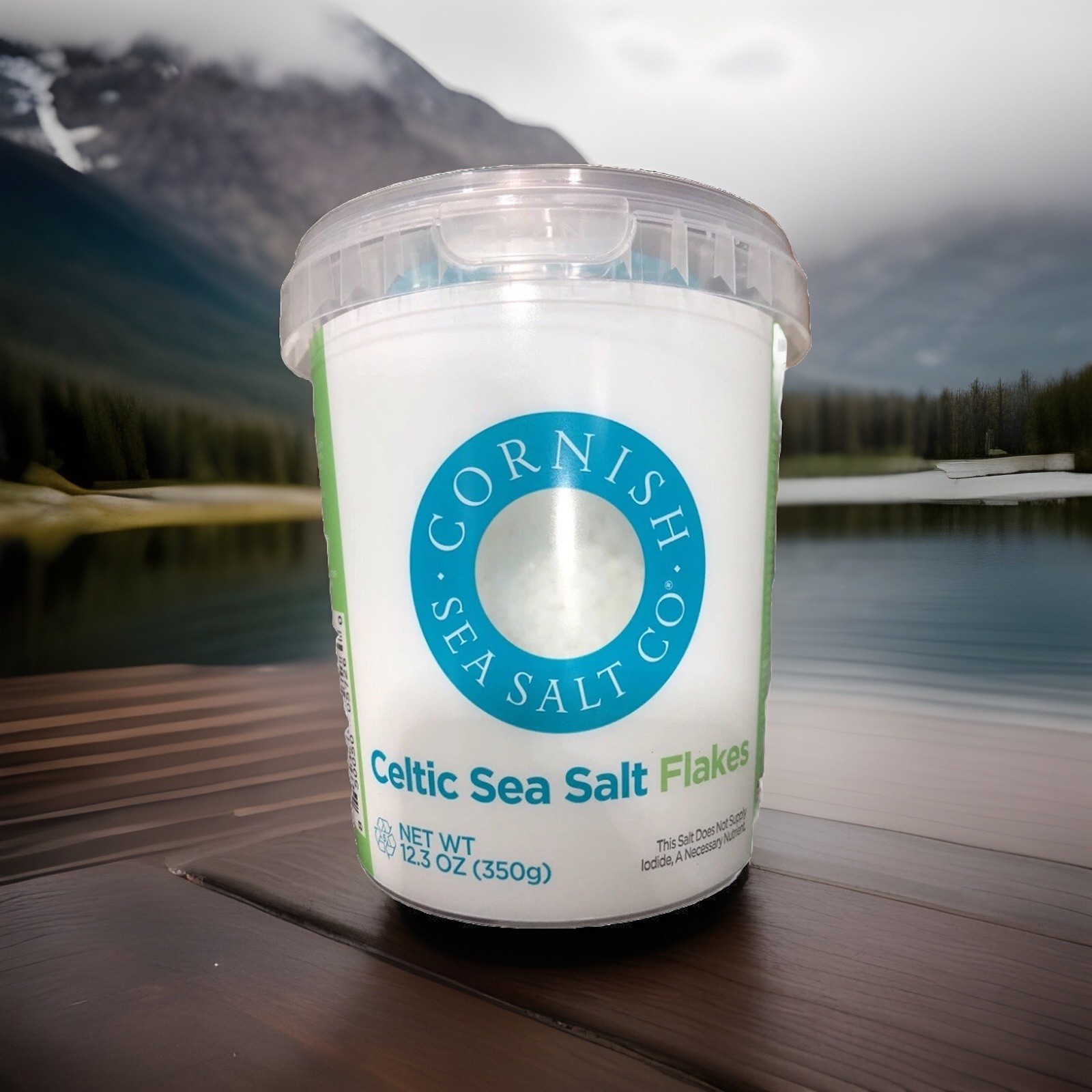 Cornish Celtic Sea Salt Flakes Hand-Harvested in Celtic Waters 12.3 oz