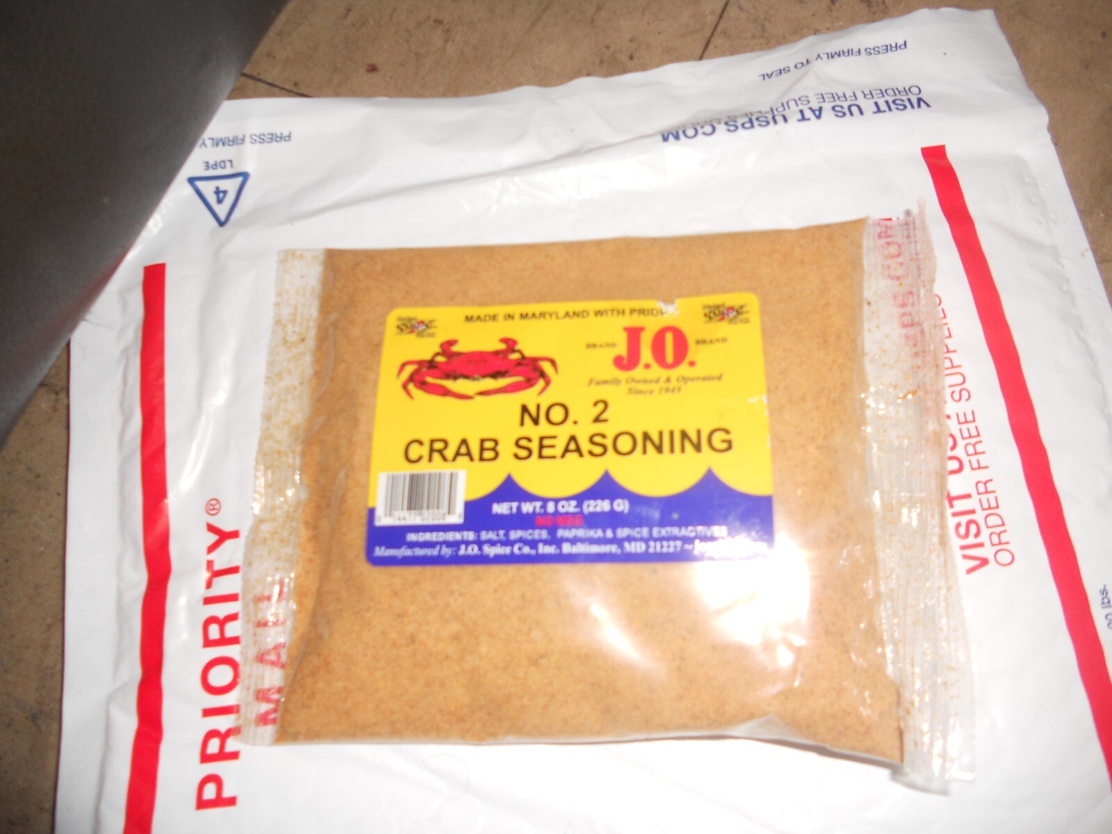 J.O. #2 Crab Seasoning 8 OZ two bag’s