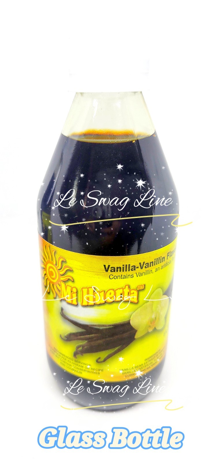 2x Mi Huerta Vanilla-Vanillin Flavoring 8oz (250mL) Dark Vanilla Baking Dessert
