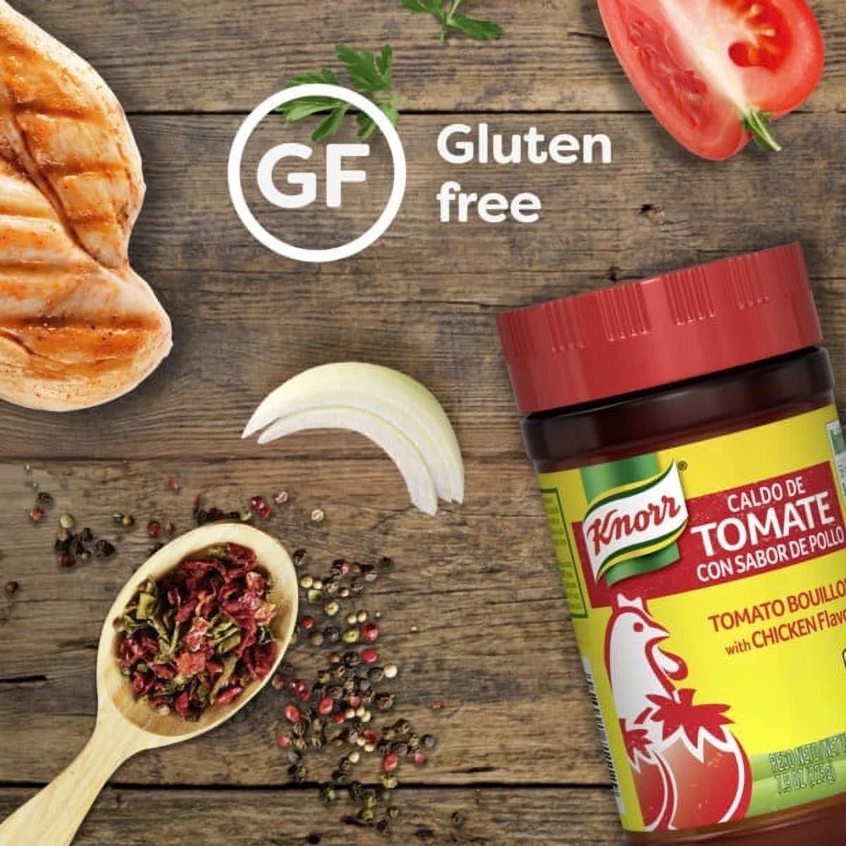 Knorr Granulated Beef + Chicken Flavor Bouillon Ground, 7.9 oz x 2 Jars
