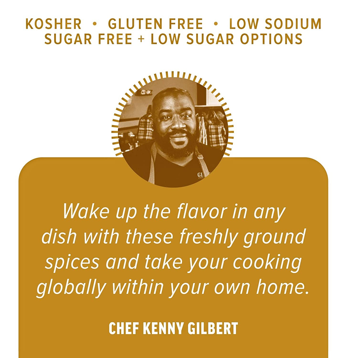 Chef Kenny Gilbert’s Ultimate Spice Blend Fried Chicken Low Sodium Seasoning