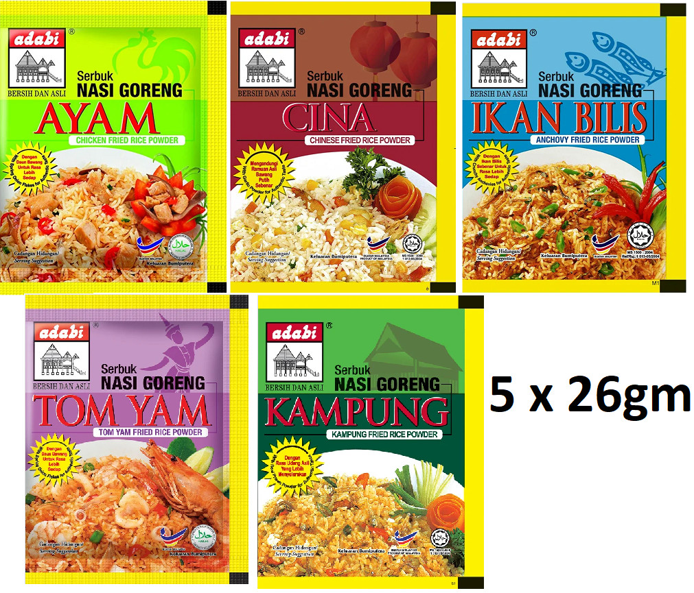 15 Various types of Fried Rice Seasoning & Tom Yam/Soup Paste FREE SHIPPING