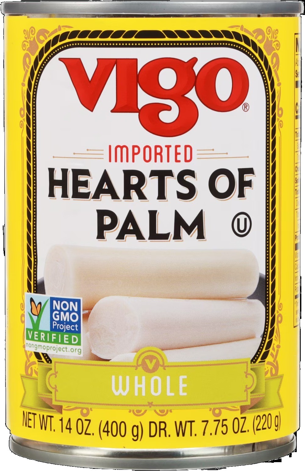 (12 pack)Vigo Imported Canned Whole Hearts of Palm,14 oz,Allergens Not Contained