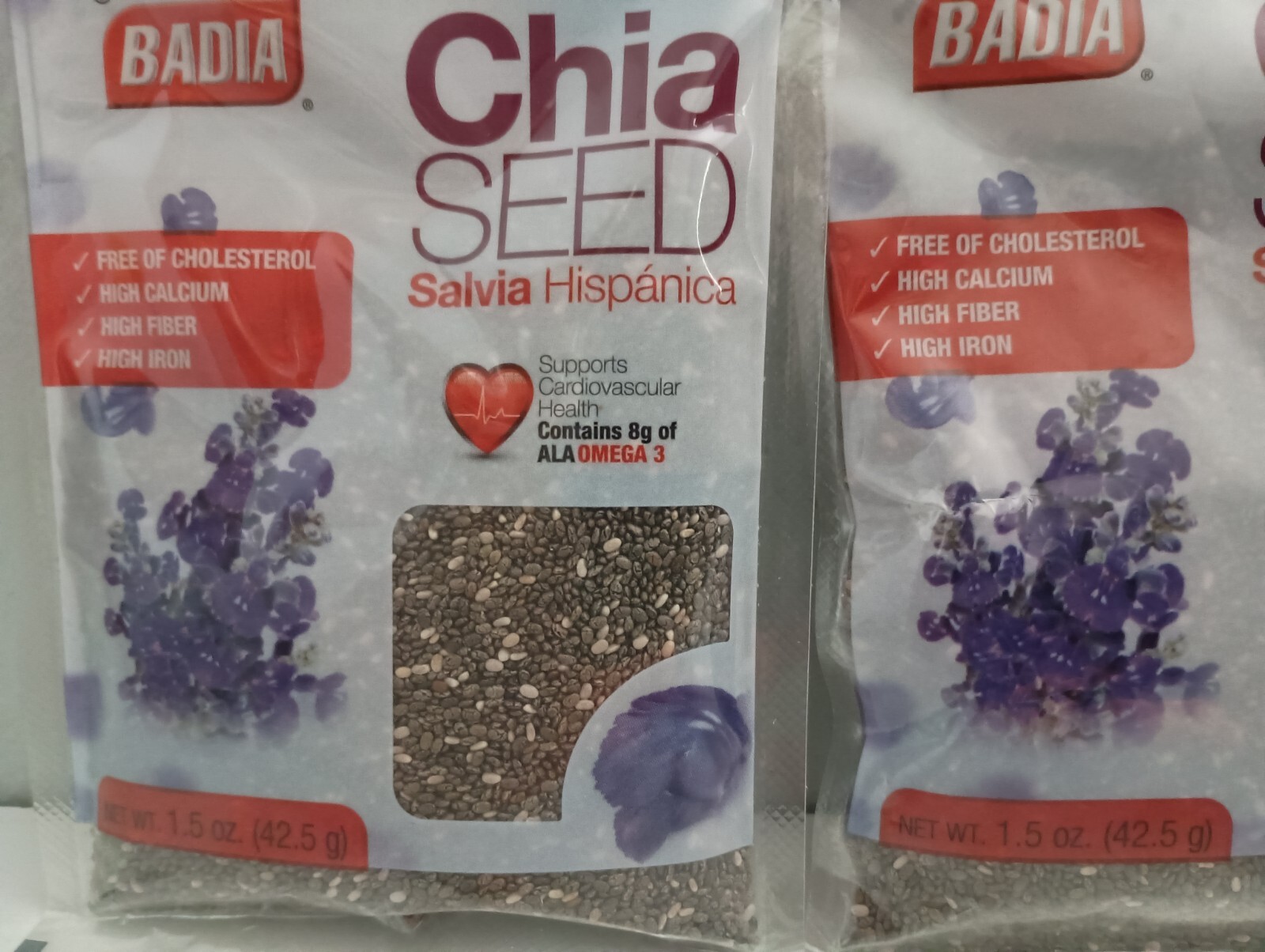 Badia® Chia Seed 1.5 oz (2 Pack) Great Source of Protein & Omega-3 Gluten Free