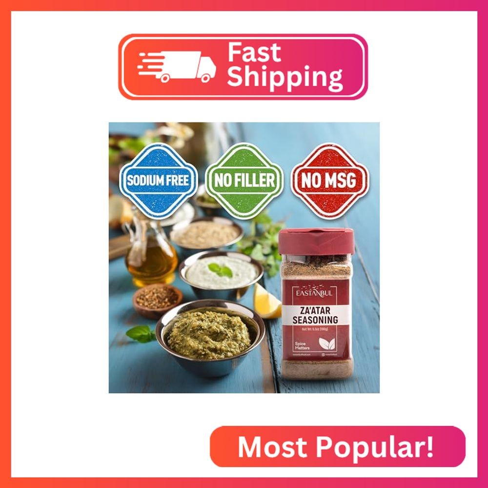Eastanbul Zaatar Seasoning, 6.3oz, Za’atar, Zaatar Spice from Middle Eastern Spi