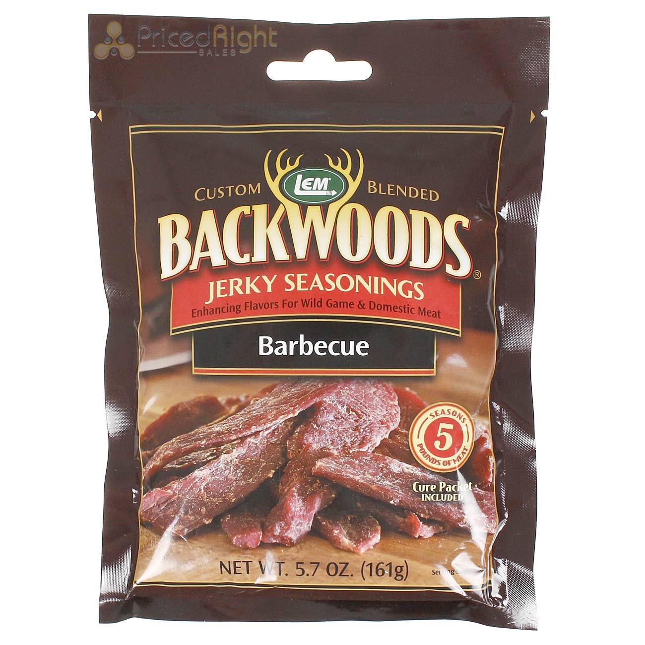 Backwoods Barbecue Jerky Seasoning Cure Packet Makes 5Lbs Meat 5.7 Oz 9021