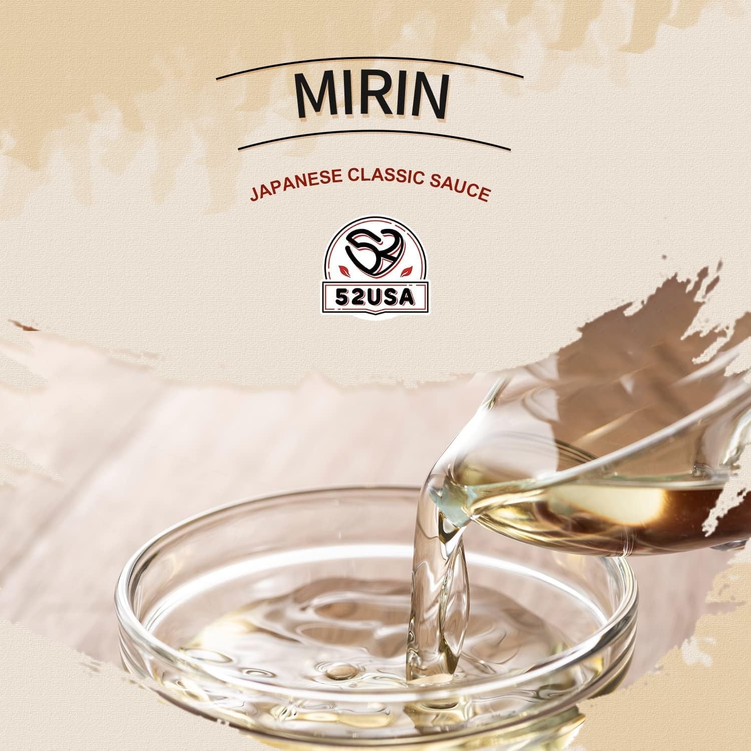 52USA Mirin Cooking Wine, Authentic Japanese Seasoning 16.9 Fl Oz (Pack of 1)