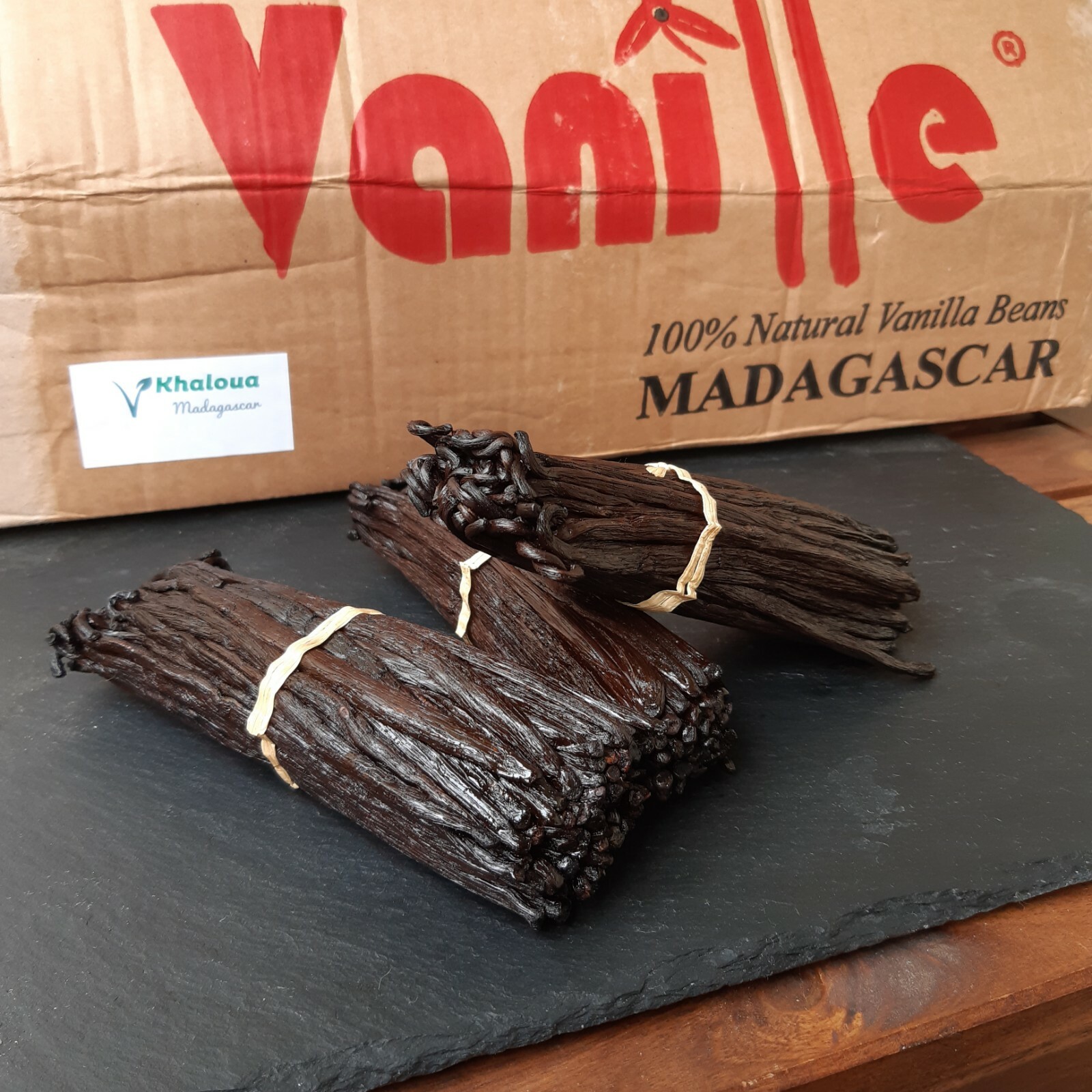 Khaloua Bourbon Vanilla Madagascar 36 Units 100g 14-16 cm Grade A