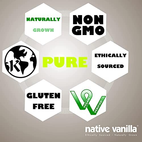 Natural Vanilla Bean Paste Flavor for Baking Dessert Making, 4oz 2 Pack