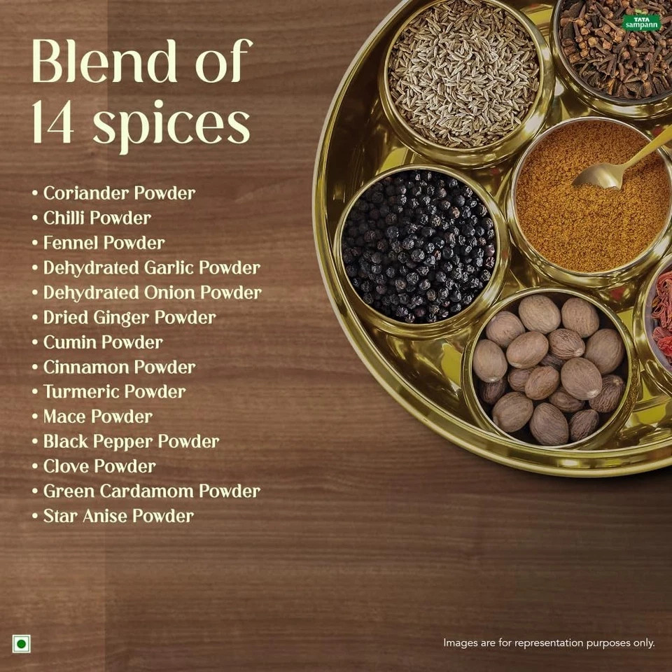 Tata Sampann Paneer Masala Powder with Natural Oils, 100g