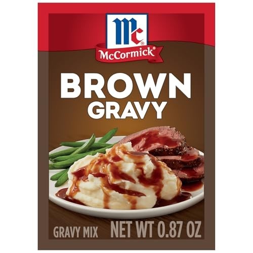 Savory Brown Gravy Mix, 0.87 oz – Bulk Pack of 24 for Delicious Meals