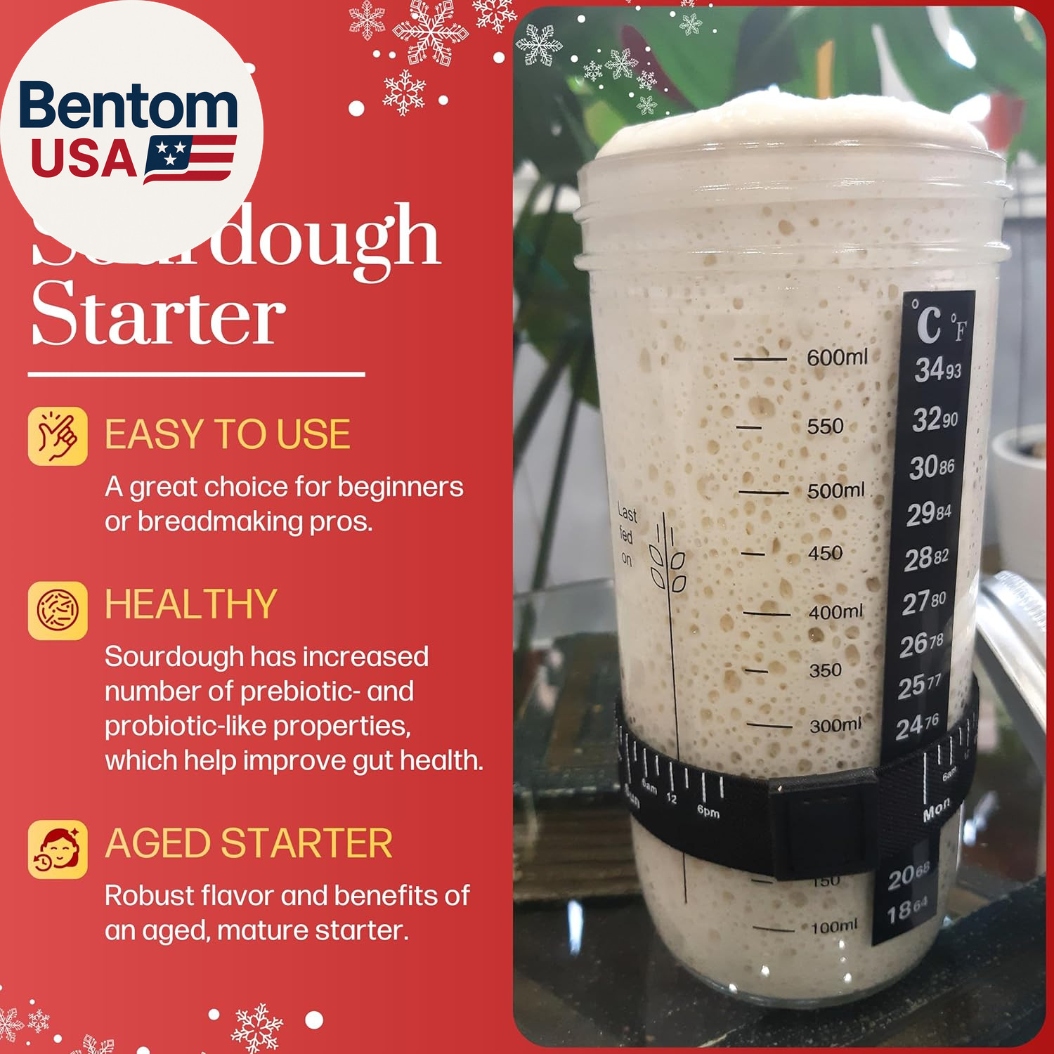 Mature Sourdough Starter Culture – 100+ Years Old Dehydrated Sourdough Starter K
